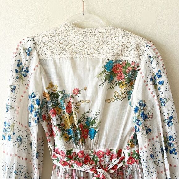 Zimmermann Clover Patched Wrap Mini Dress - Picture 9 of 16